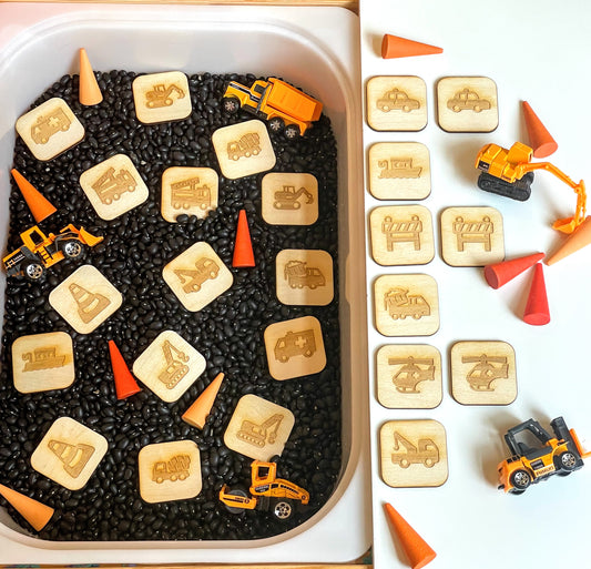 Construction and Rescue Themed Memory Match Game