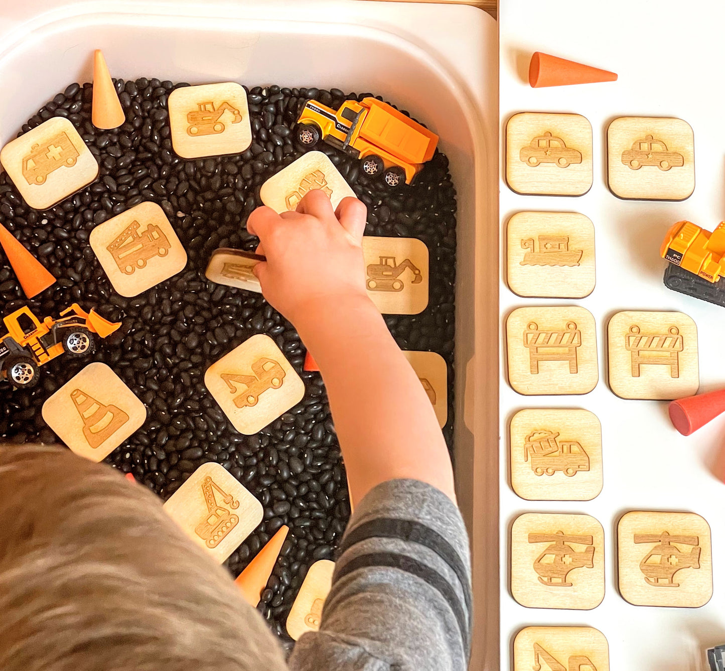 Construction and Rescue Themed Memory Match Game