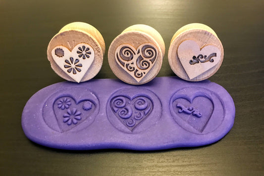 Wooden Heart Stampers