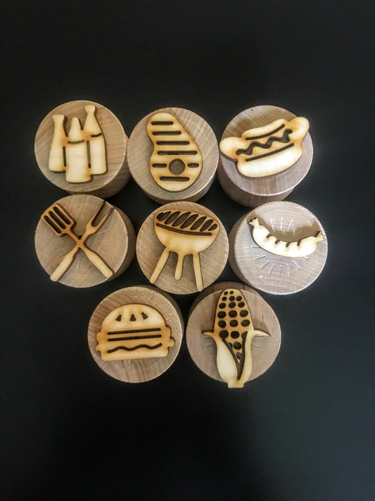 Wooden BBQ Stampers