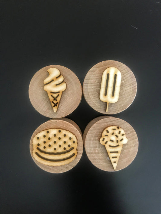 Wooden Frozen Treat Stampers