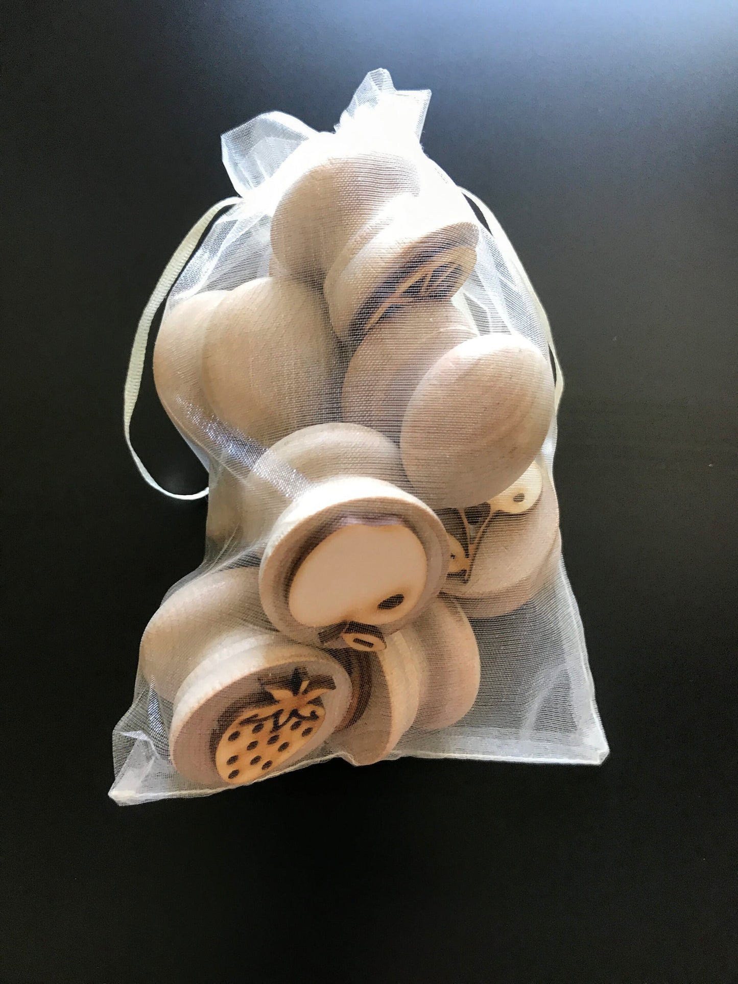 Wooden Fruit Stampers