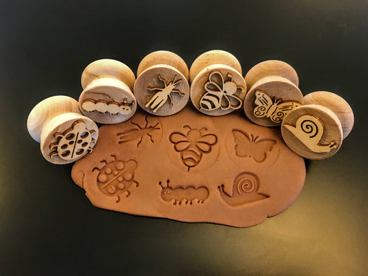 Wooden Garden Bug Stampers