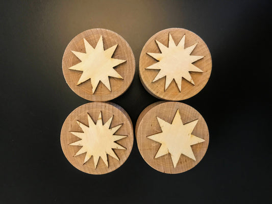 Wooden Multi Point Star Stampers