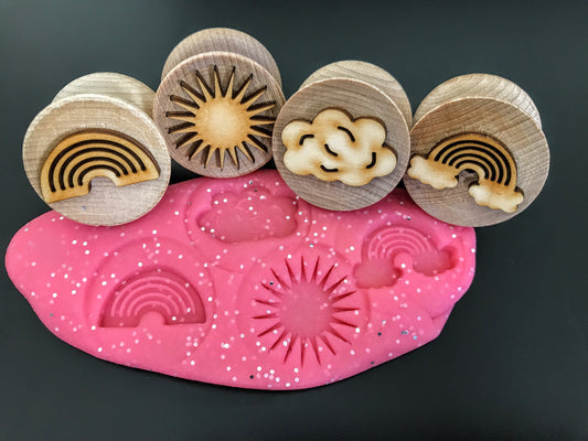 Wooden Rainbow Stampers