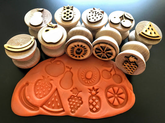 Wooden Fruit Stampers