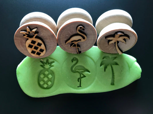 Wooden Tropical Stampers