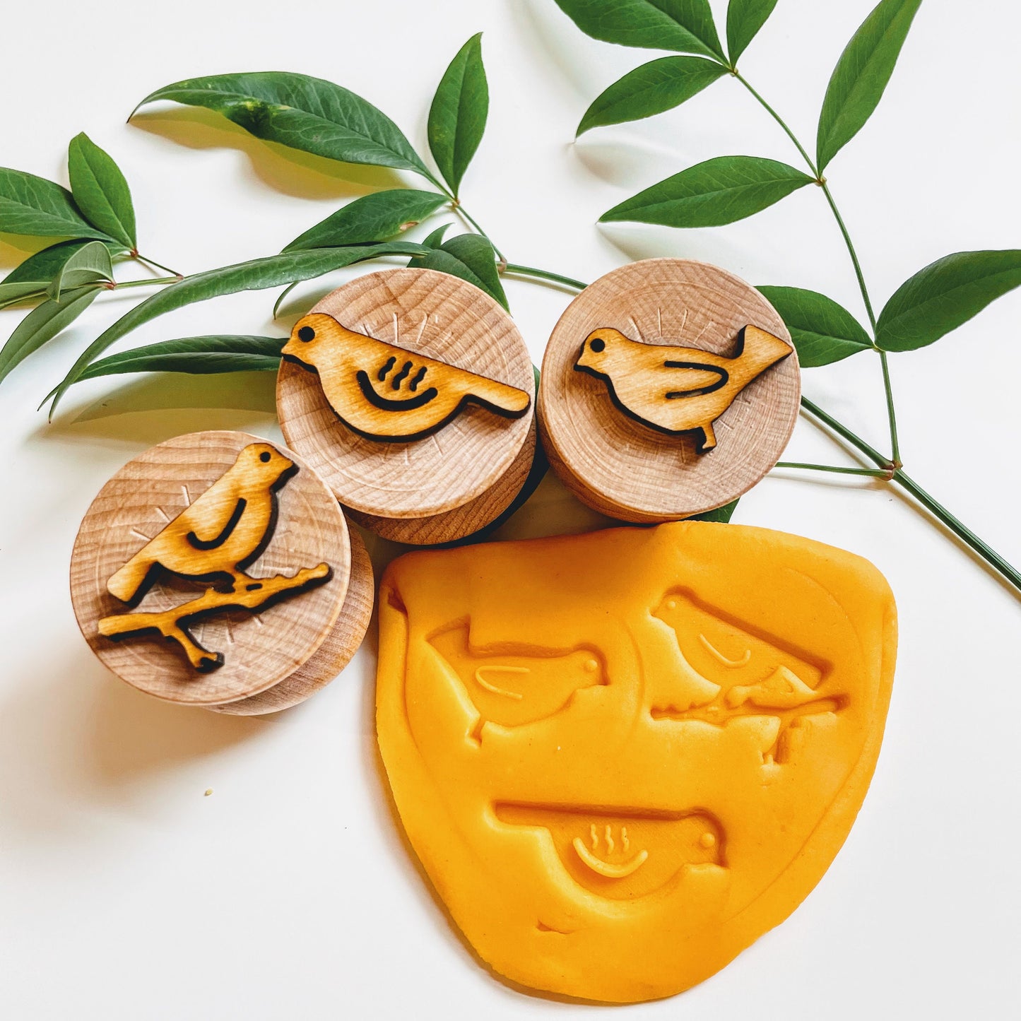 Wooden Bird Stampers