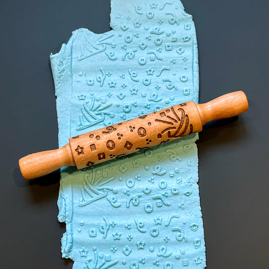 Celebration Texture Roller || 5" Laser Engraved Rolling Pin