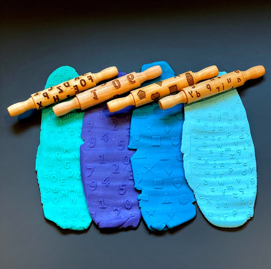 Learning Bundle || Set of 4 Educational Texture Rollers