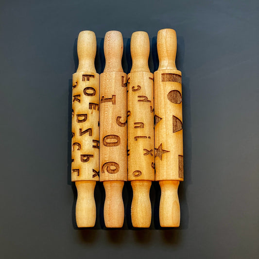 Learning Bundle || Set of 4 Educational Texture Rollers