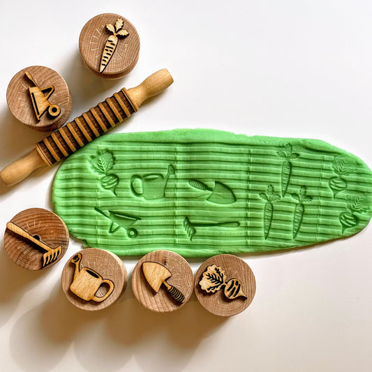 Field Roller + Veggie Garden Stampers