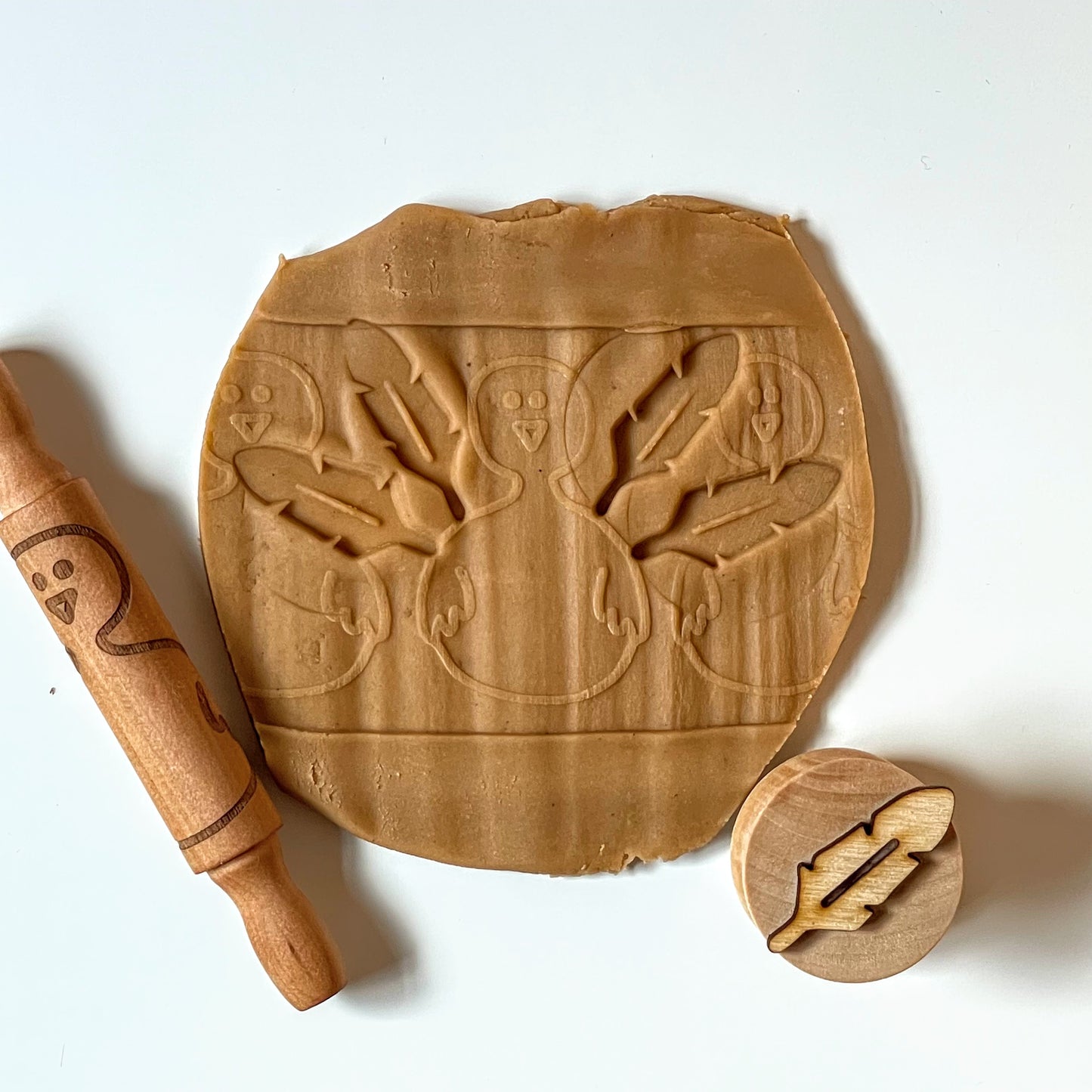 Turkey Texture Roller and Feather Stamp