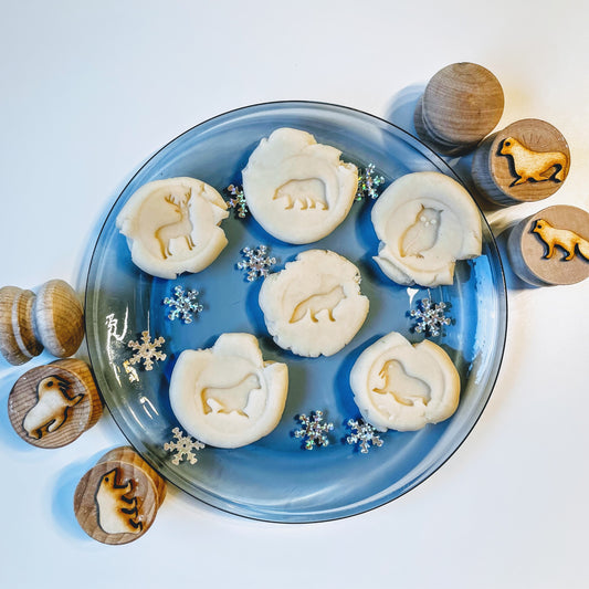 Wooden Arctic Animal Stampers