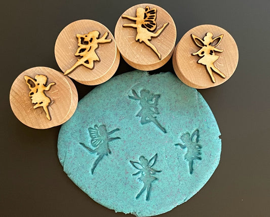 Fairy Stampers || Set of 4 Wooden Fairy Stamps