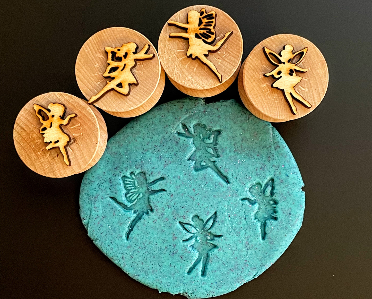 Fairy Stampers || Set of 4 Wooden Fairy Stamps