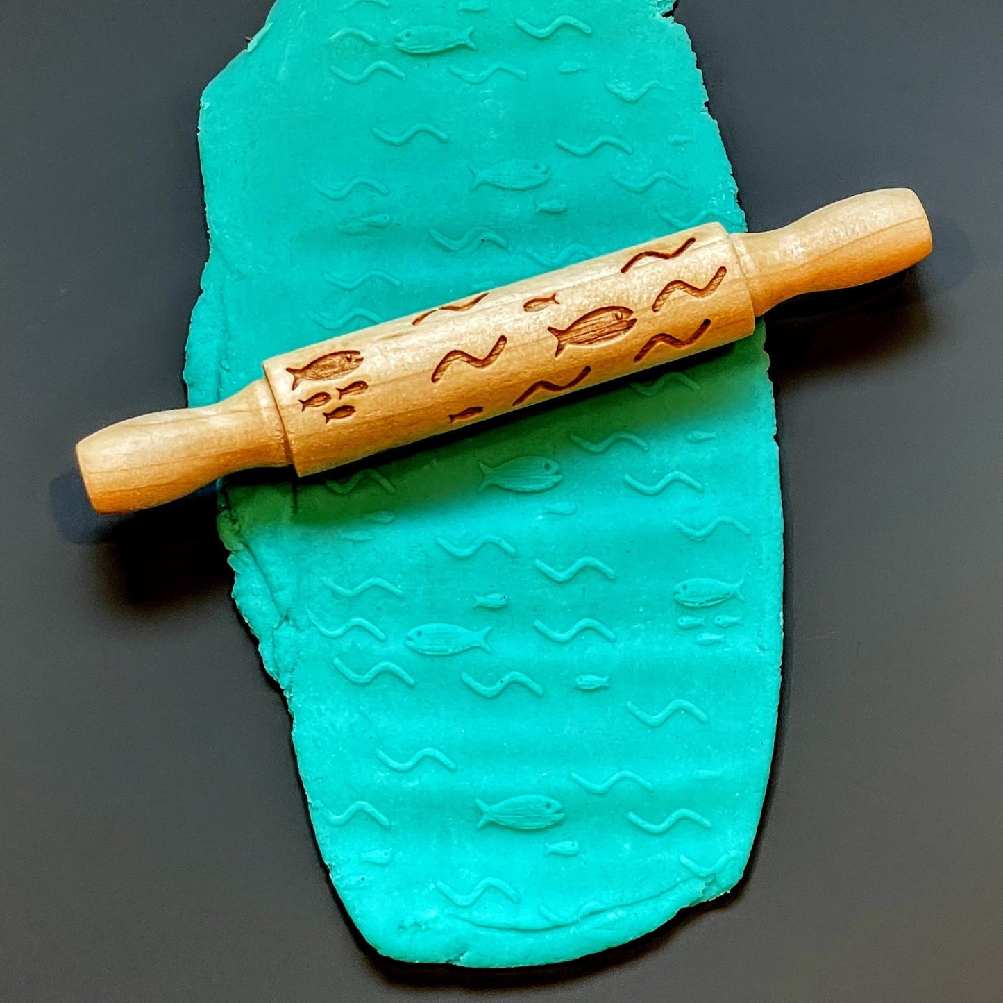 River Texture Roller with Fishing Stampers