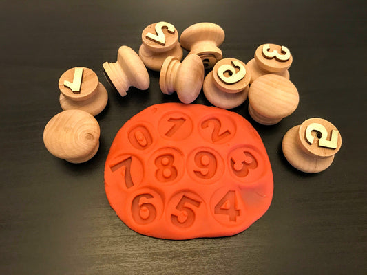 Wooden Number Stampers