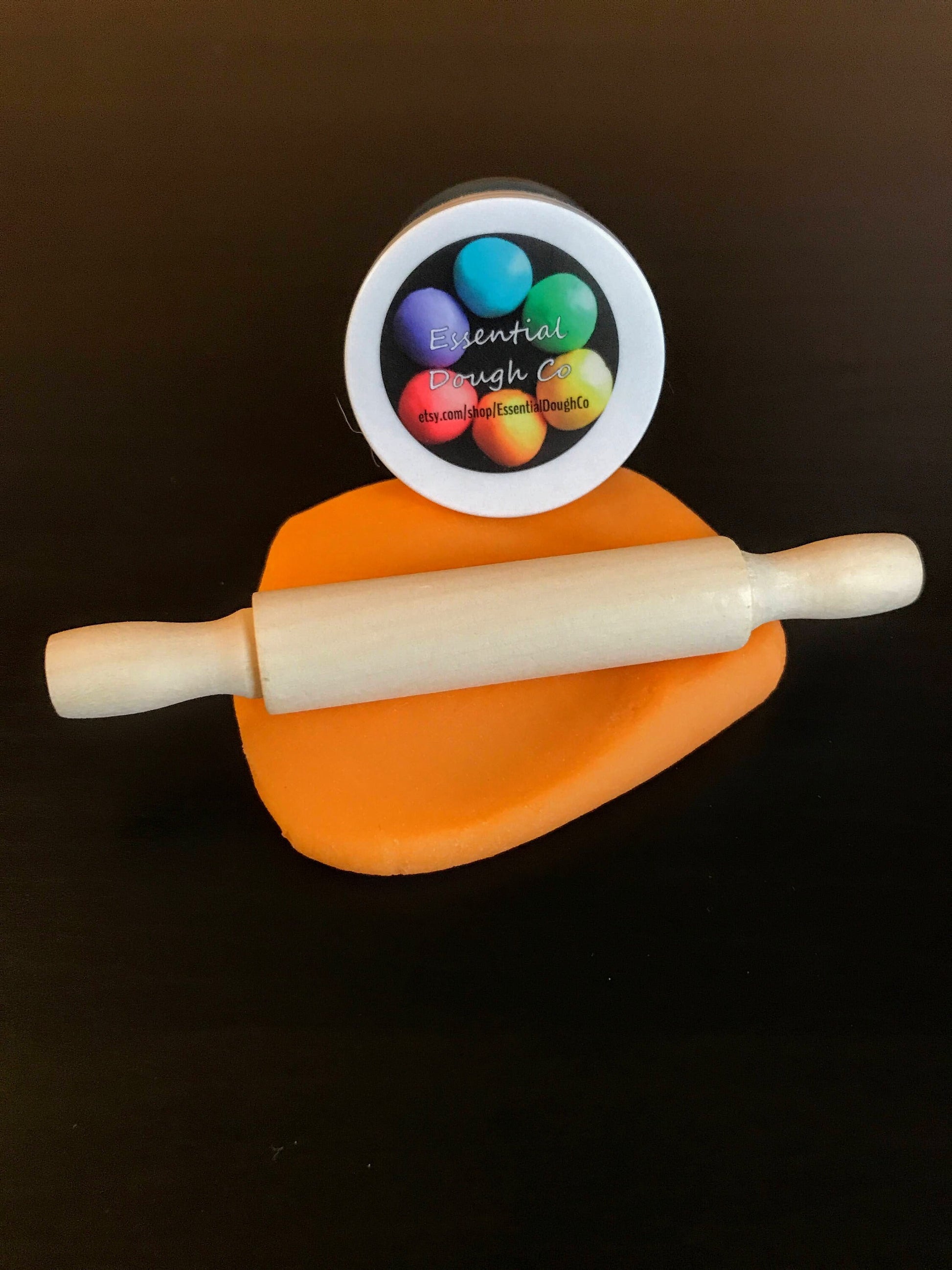 5 Mini Wooden Rolling Pin, Toddler Sized Playdough Tools