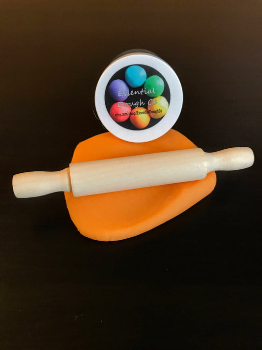 5" Mini Wooden Rolling Pin || Toddler Sized Playdough Tools || Solid Birch Wood, Sustainably Harvested || Natural Unsealed Wood Toy