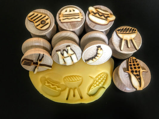 Wooden BBQ Stampers