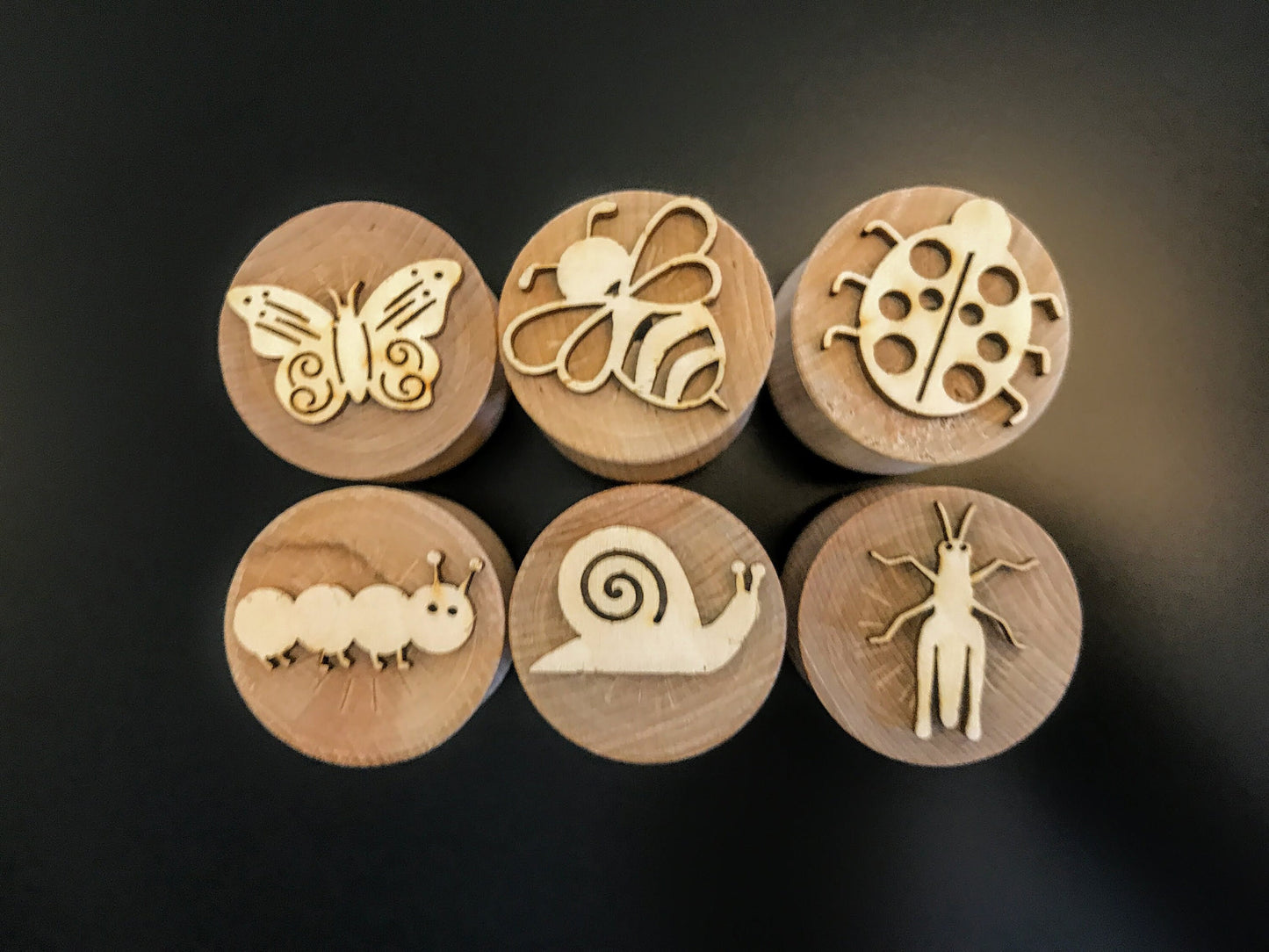 Wooden Garden Bug Stampers