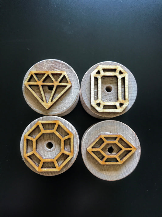 Wooden Gem Stampers