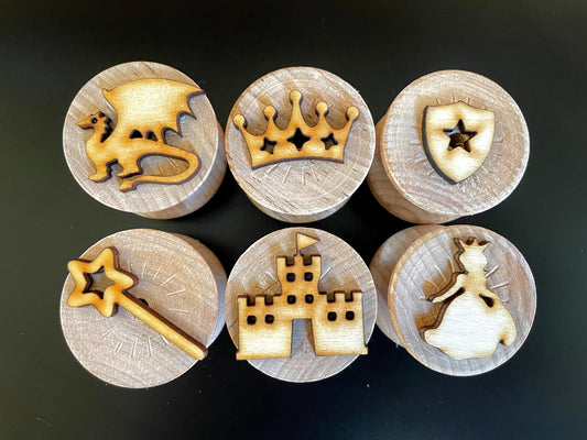 Wooden Fairytale Stamper Set