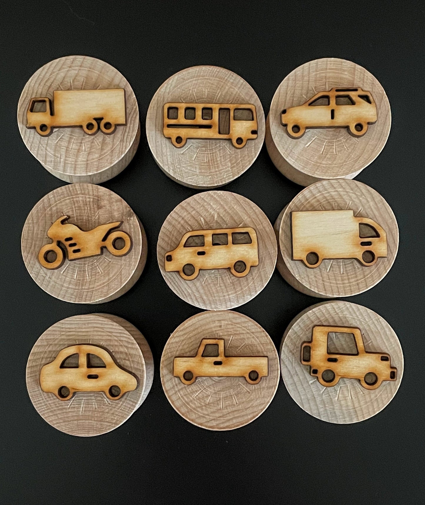 Wooden Vehicle Stampers
